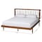 Baxton Studio Calderon Retro-Modern Walnut Brown Finished Wood Queen Size Platform Bed 245-13440-ZORO - alternate 2